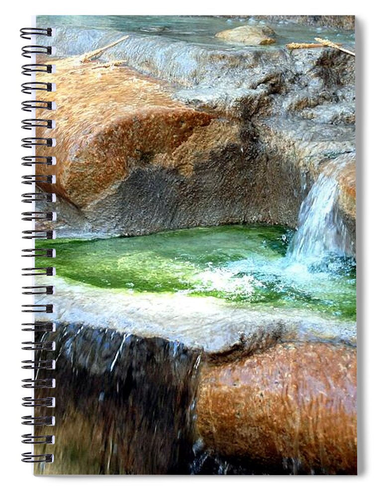 Ft. Worth Spiral Notebook featuring the photograph Zoo Waterfall #2 by Kenny Glover