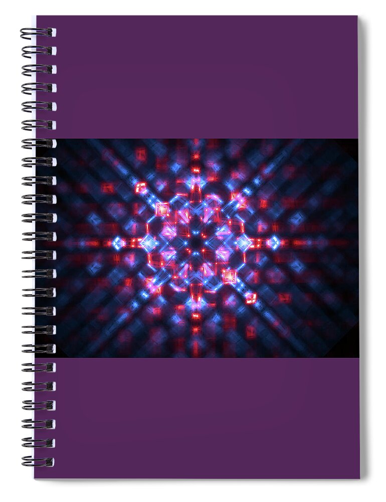 Abstract Spiral Notebook featuring the digital art Abstract #10 by Maye Loeser