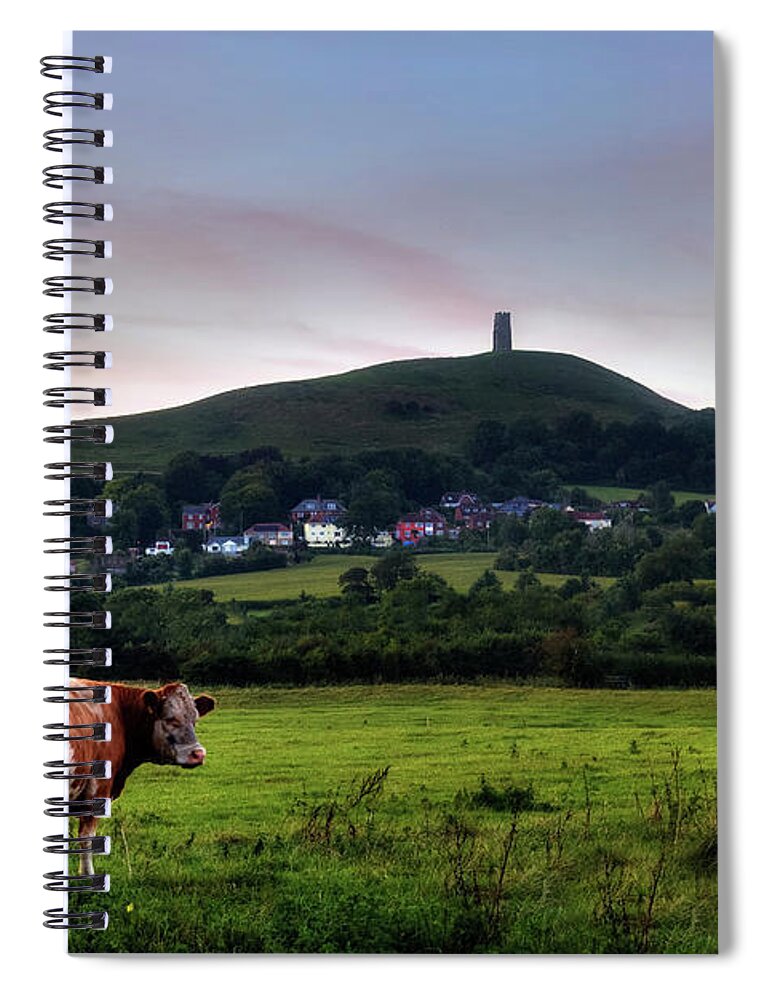 Glastonbury Tor Spiral Notebook featuring the photograph Glastonbury Tor - England #10 by Joana Kruse