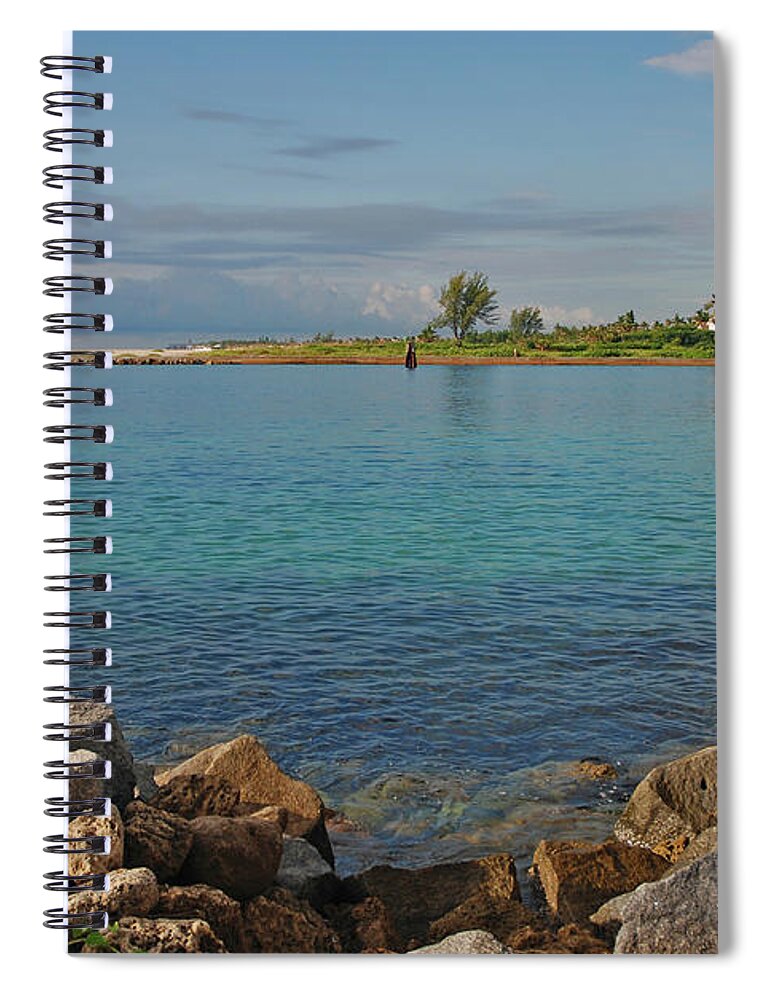  Lake Worth Inlet Spiral Notebook featuring the photograph 10- Lake Worth Inlet by Joseph Keane