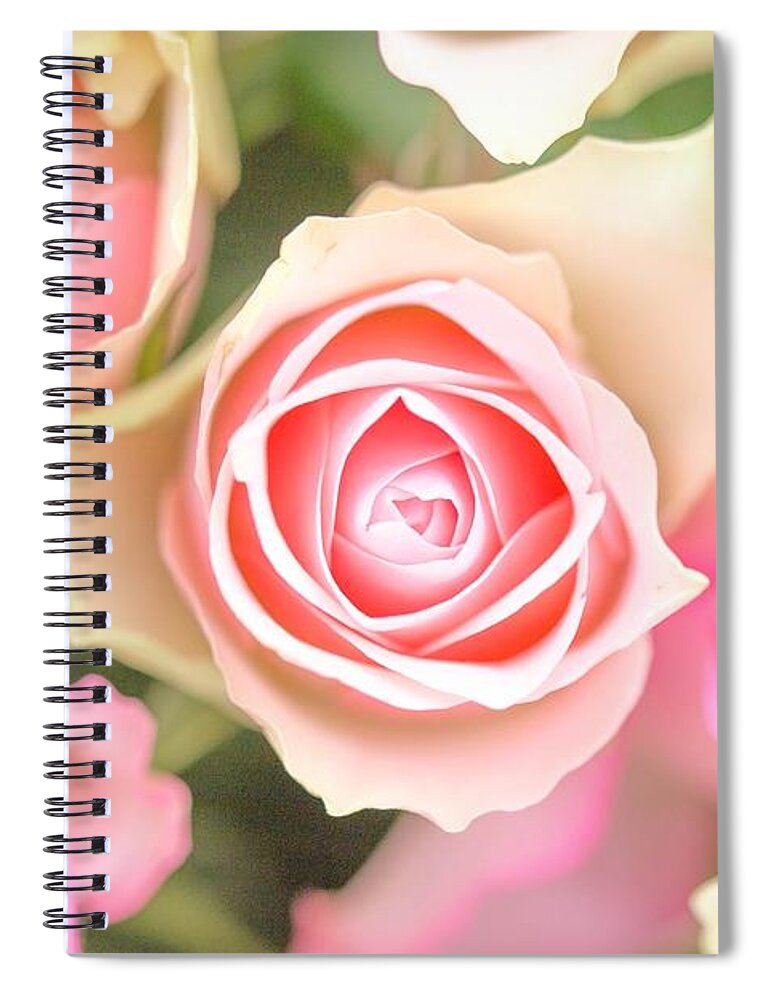 Rose Spiral Notebook featuring the digital art Rose #10 by Maye Loeser