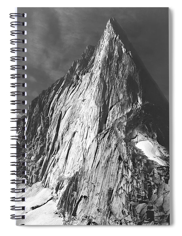 Bugaboo Spire Spiral Notebook featuring the photograph 102756 Bugaboo Spire by Ed Cooper Photography