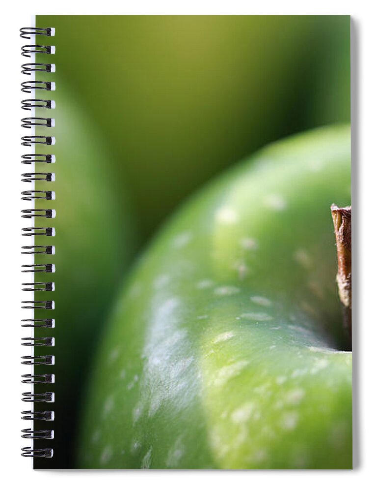 Apple Spiral Notebook featuring the digital art Apple #11 by Super Lovely