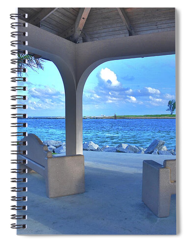  Spiral Notebook featuring the photograph 11- Lake Worth Inlet by Joseph Keane