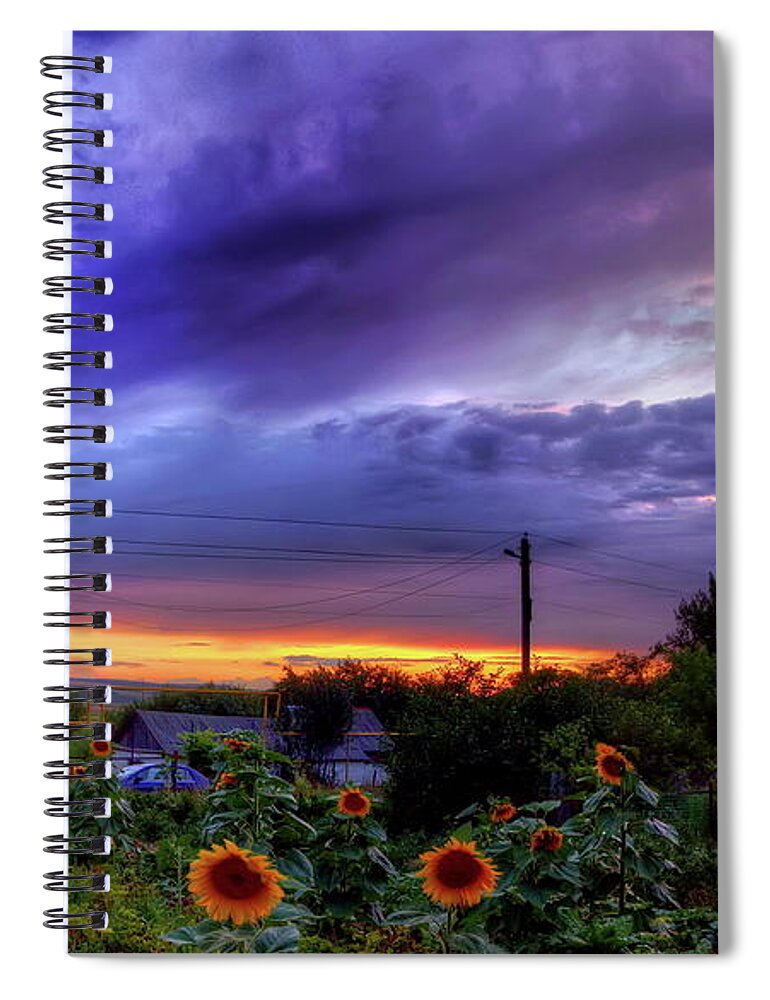 Sky Spiral Notebook featuring the digital art Sky #11 by Super Lovely