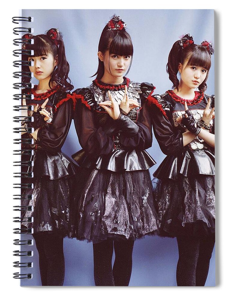 Babymetal Spiral Notebook featuring the photograph Babymetal #12 by Jackie Russo