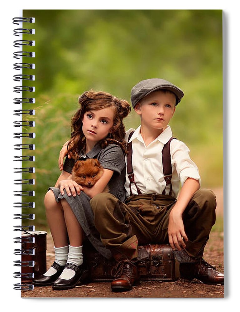 Child Spiral Notebook featuring the digital art Child #12 by Maye Loeser
