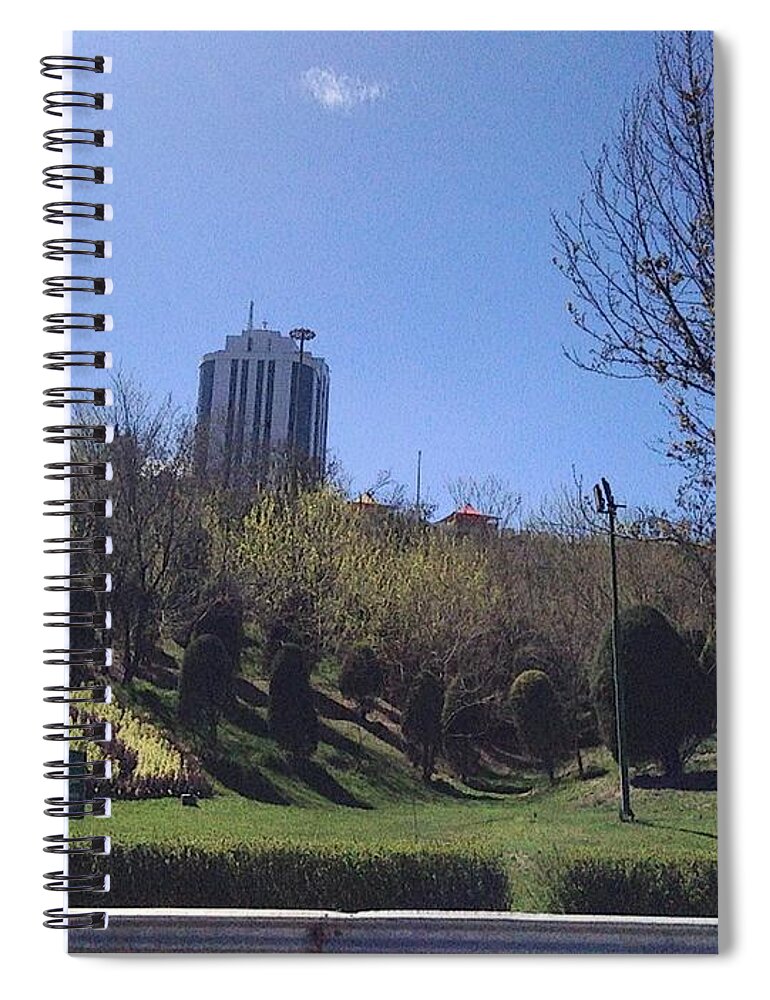 City Spiral Notebook featuring the photograph City #12 by Jackie Russo