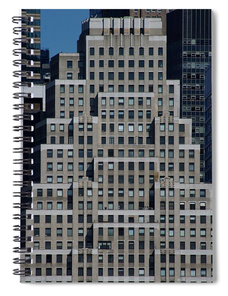 120 Wall Street New York City Spiral Notebook featuring the photograph 120 Wall Street NYC by Christopher J Kirby