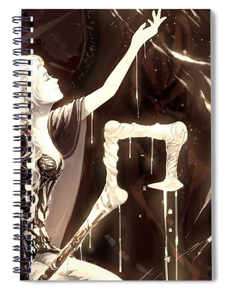 Women Spiral Notebook featuring the digital art Women #121 by Super Lovely