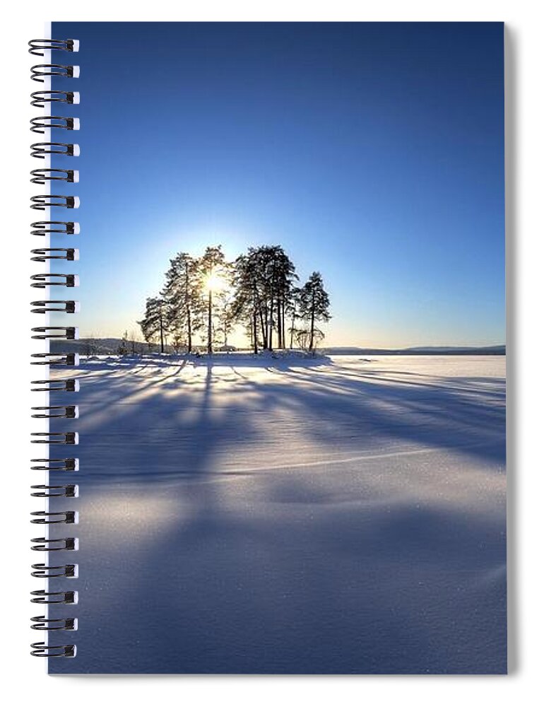 Winter Spiral Notebook featuring the digital art Winter #13 by Maye Loeser