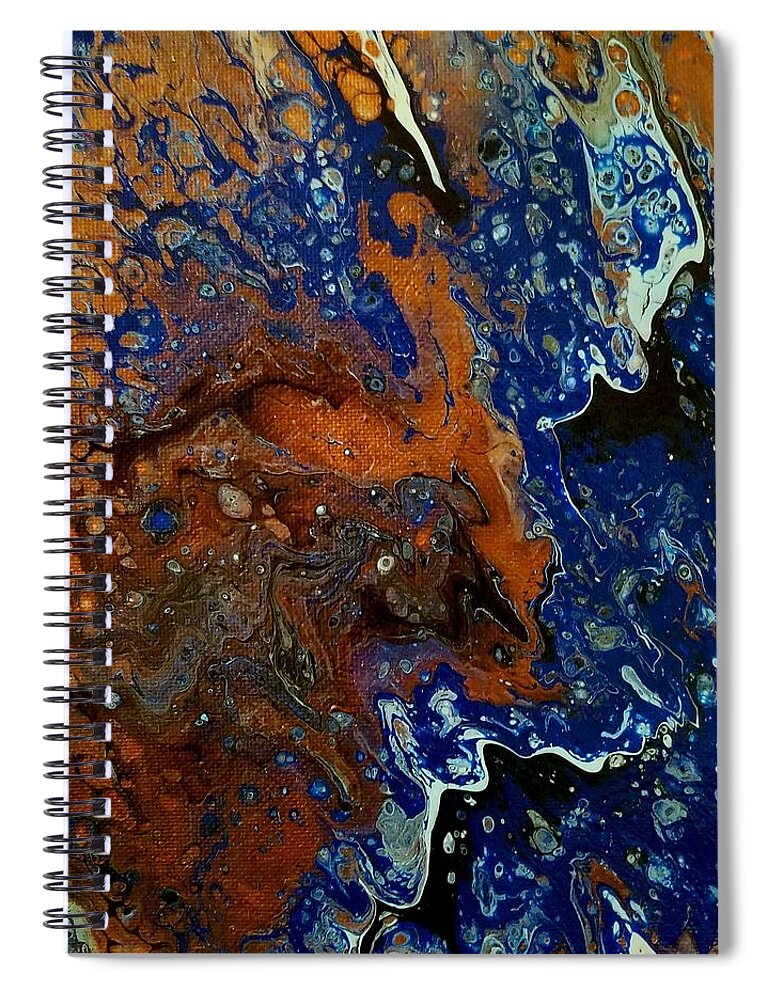 Abstract Spiral Notebook featuring the painting #137 #137 by Gerry Smith