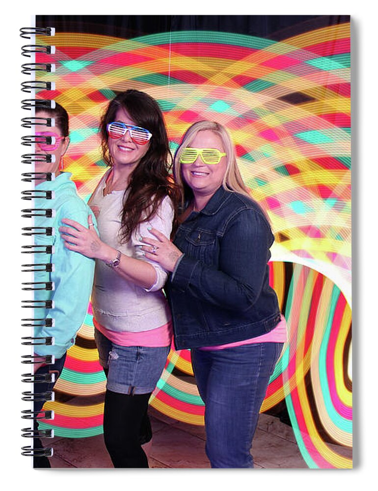  Spiral Notebook featuring the photograph 80's Dance Party at Sterling Events Center #14 by Andrew Nourse