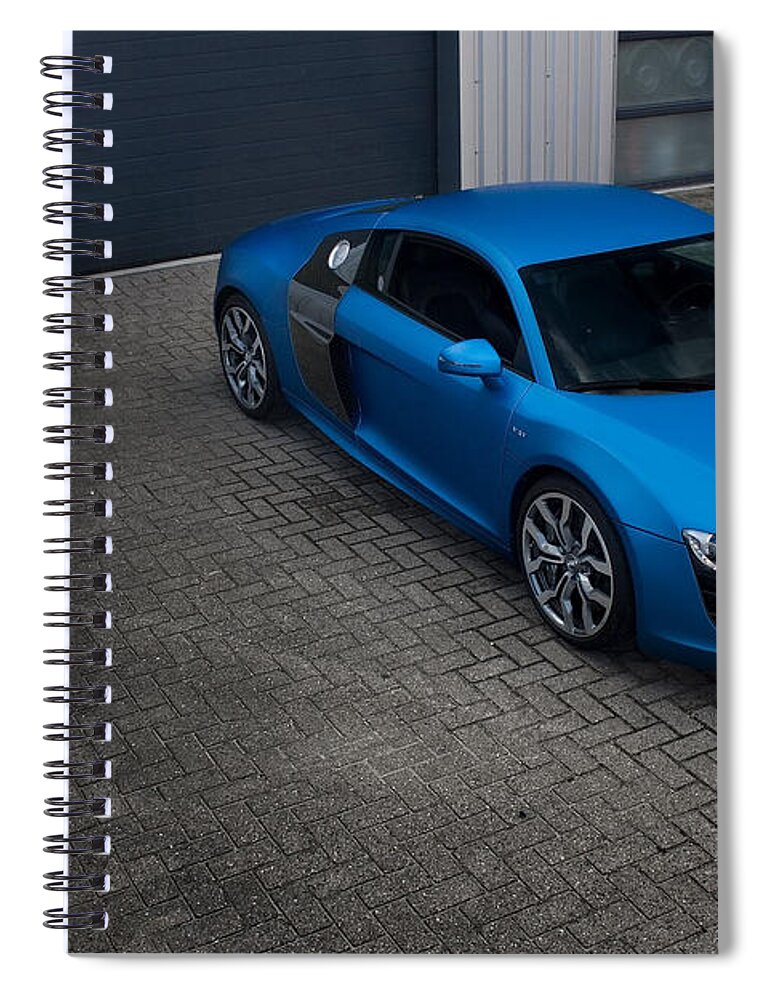 Audi Spiral Notebook featuring the digital art Audi #14 by Super Lovely