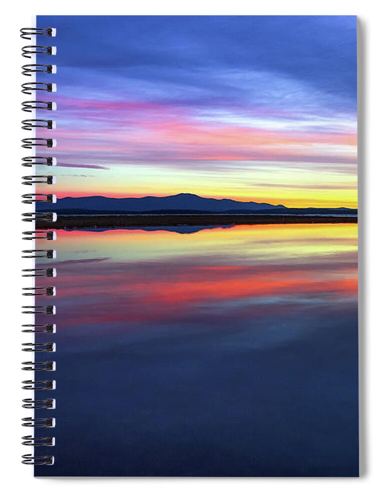 New Hampshire Spiral Notebook featuring the photograph Lake Winnipesaukee - Layers by Robert Clifford
