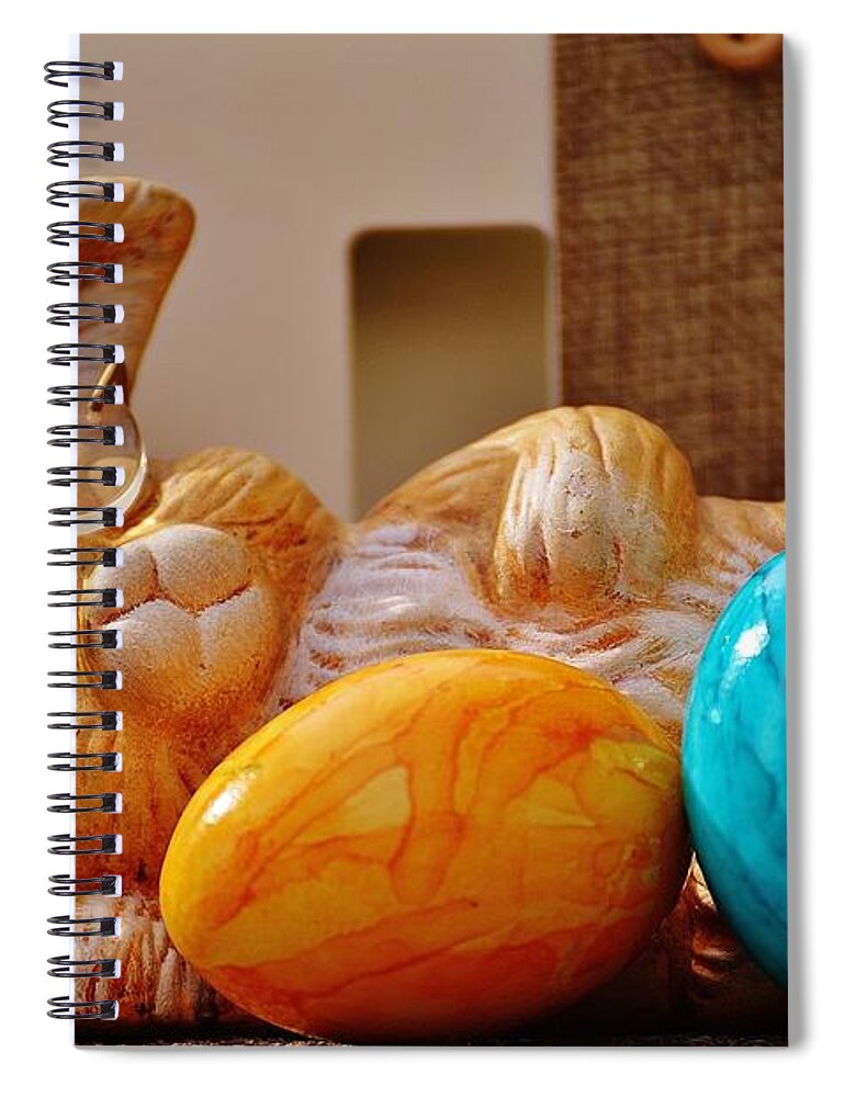 Easter Spiral Notebook featuring the digital art Easter #16 by Super Lovely