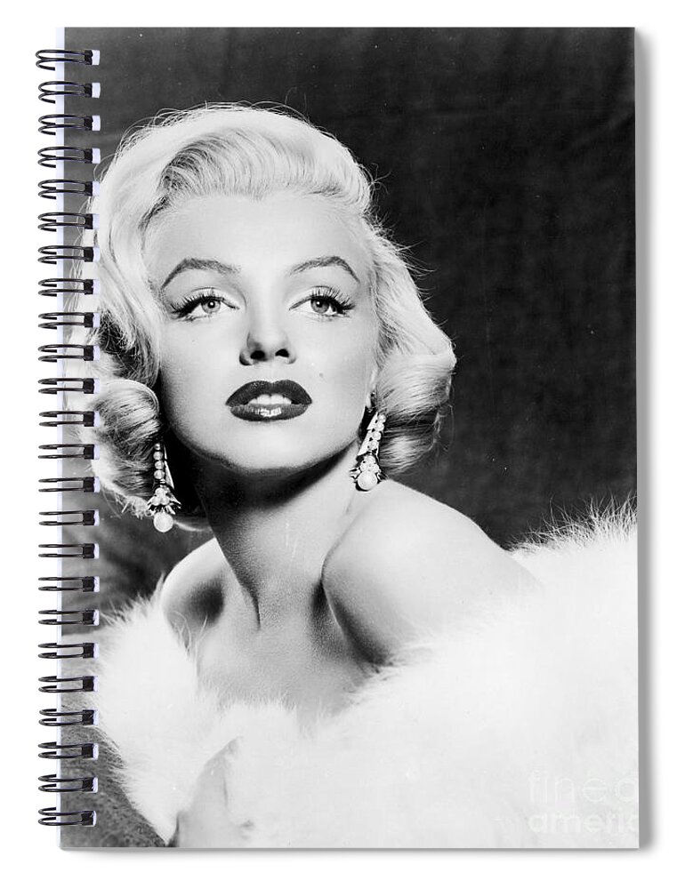 20th Century Spiral Notebook featuring the photograph Marilyn Monroe #18 by Granger