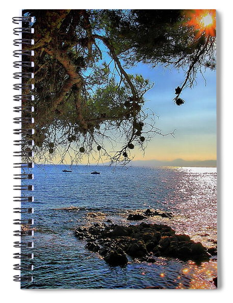 Sunbeam Spiral Notebook featuring the photograph Sunbeam #17 by Jackie Russo