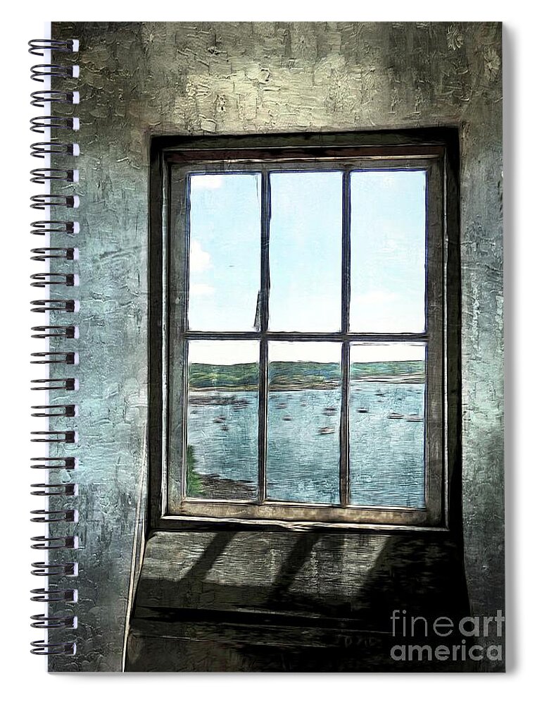 Marcia Lee Jones Spiral Notebook featuring the photograph 1742 View From Fort McClary by Marcia Lee Jones