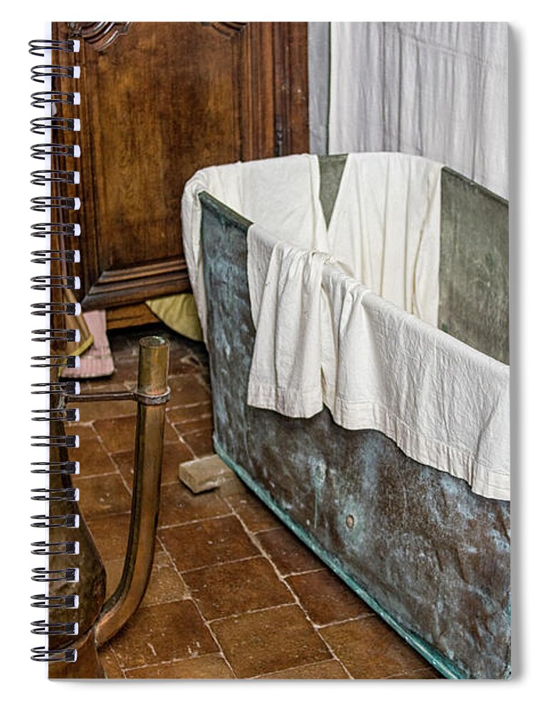 17th Century Spiral Notebook featuring the photograph 17th Century Bathroom by Patricia Hofmeester