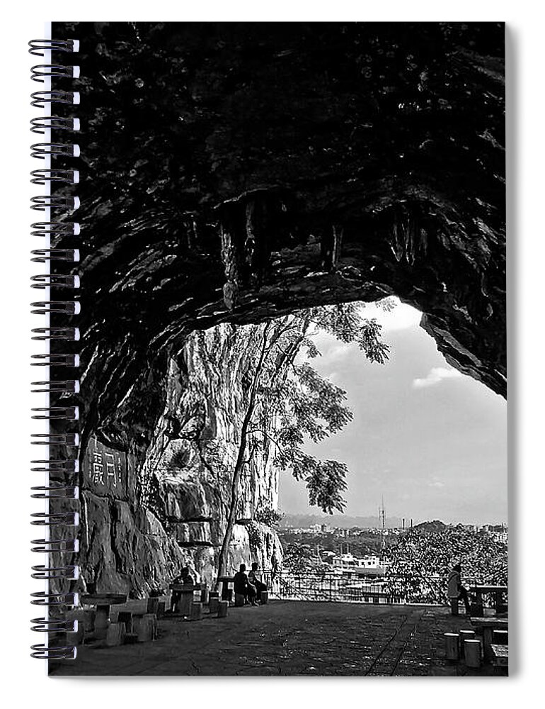 China Spiral Notebook featuring the photograph China Guilin landscape scenery photography #18 by Artto Pan