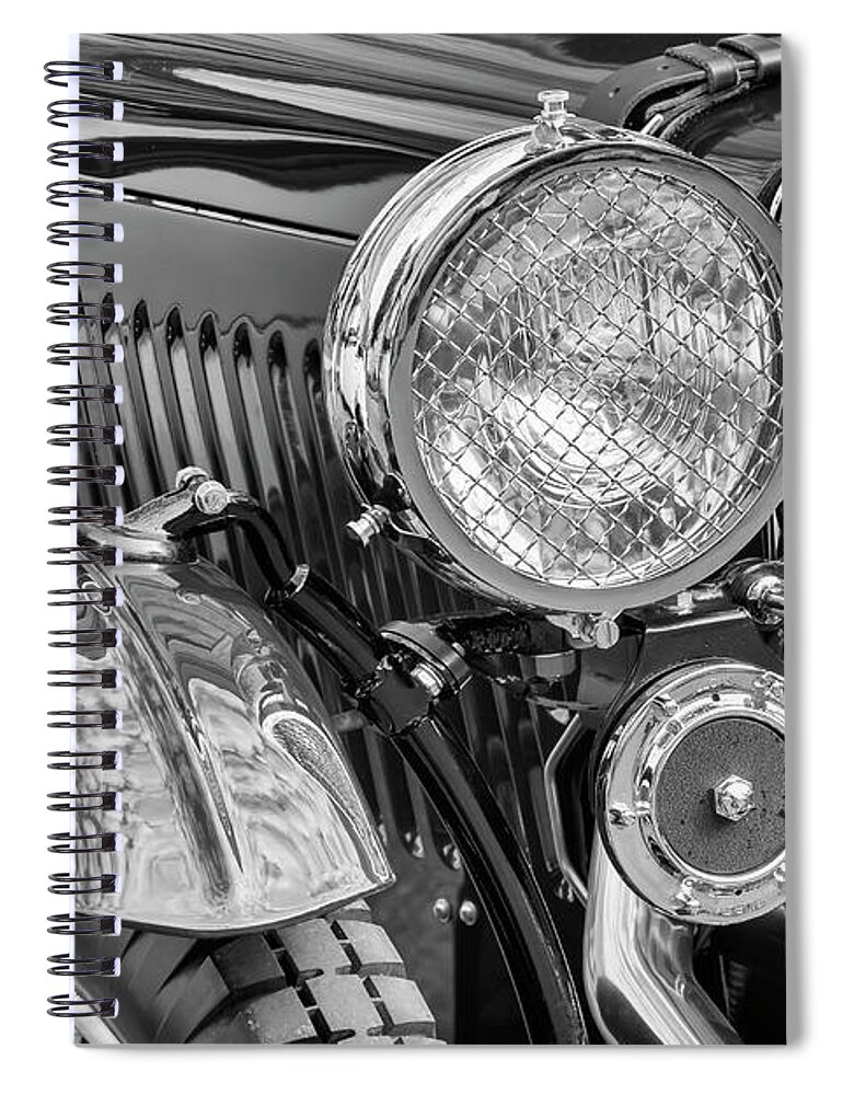 Mg Spiral Notebook featuring the photograph 1934 MG PA roadster by Dennis Hedberg