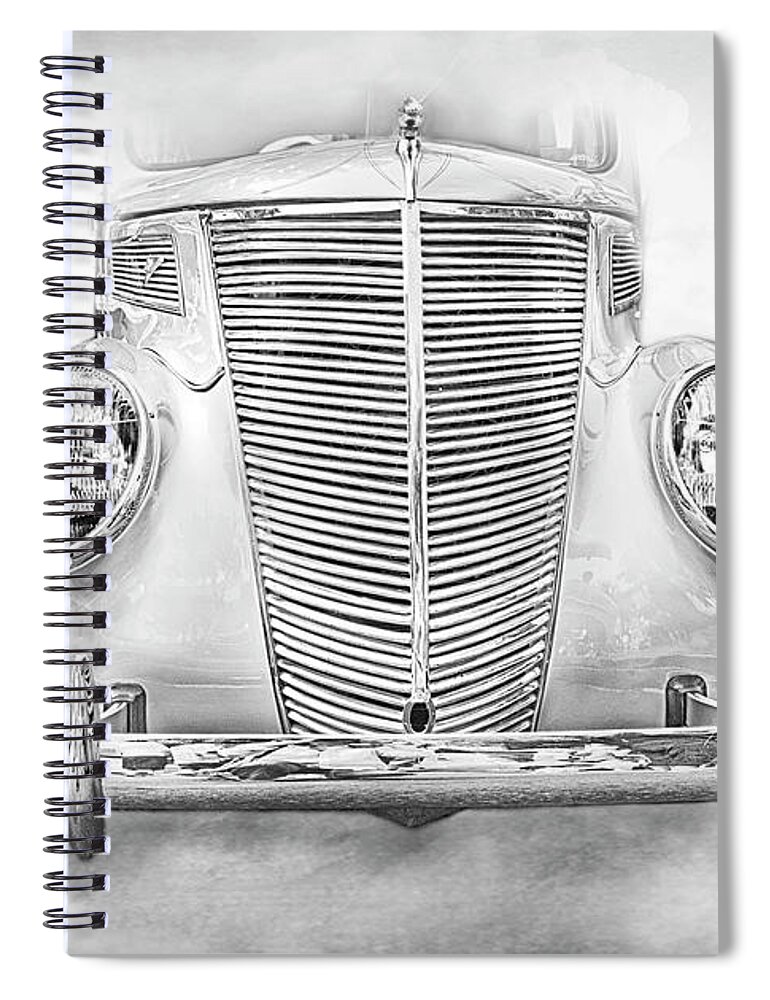 Ford Spiral Notebook featuring the photograph 1937 Vintage Ford Humpback by Theresa Tahara
