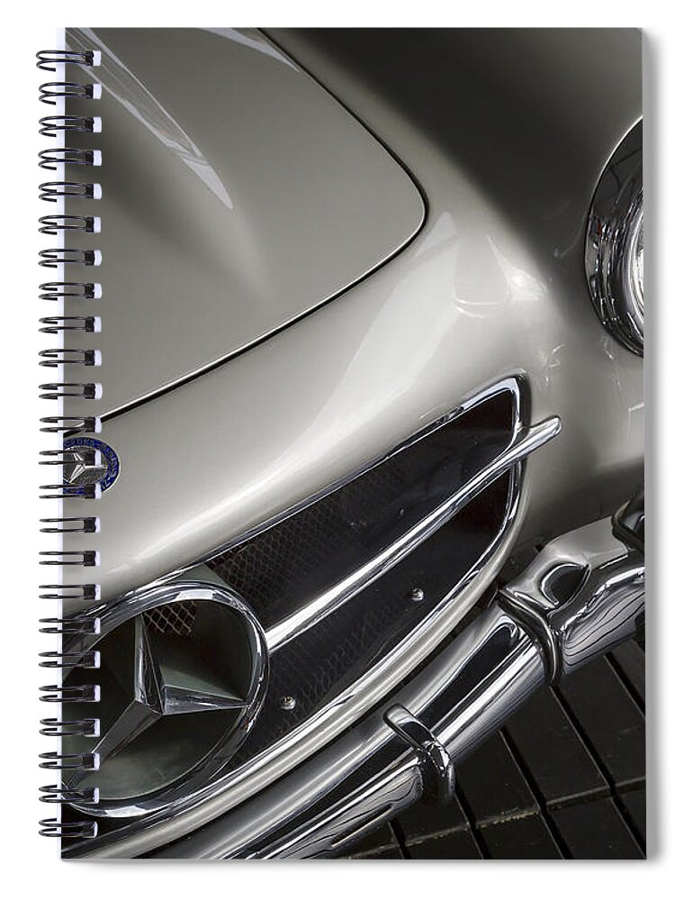 Mercedes Benz Spiral Notebook featuring the photograph 1954 300 SL Gullwing by Dennis Hedberg