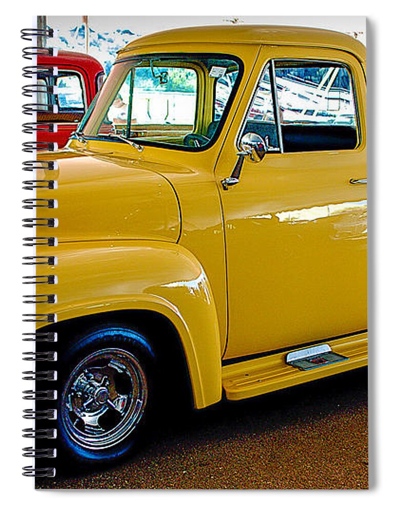 Car Spiral Notebook featuring the photograph 1956 Ford F Truck by Barbara Zahno