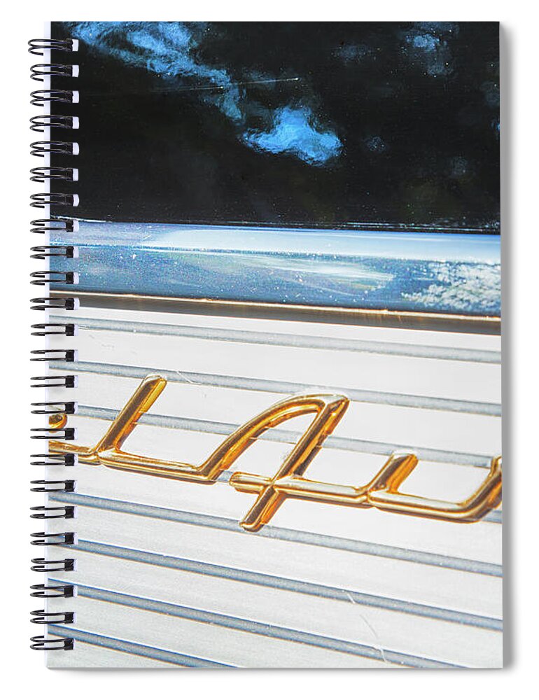 Chevy Spiral Notebook featuring the photograph 1957 Chevrolet Bel Air by Theresa Tahara