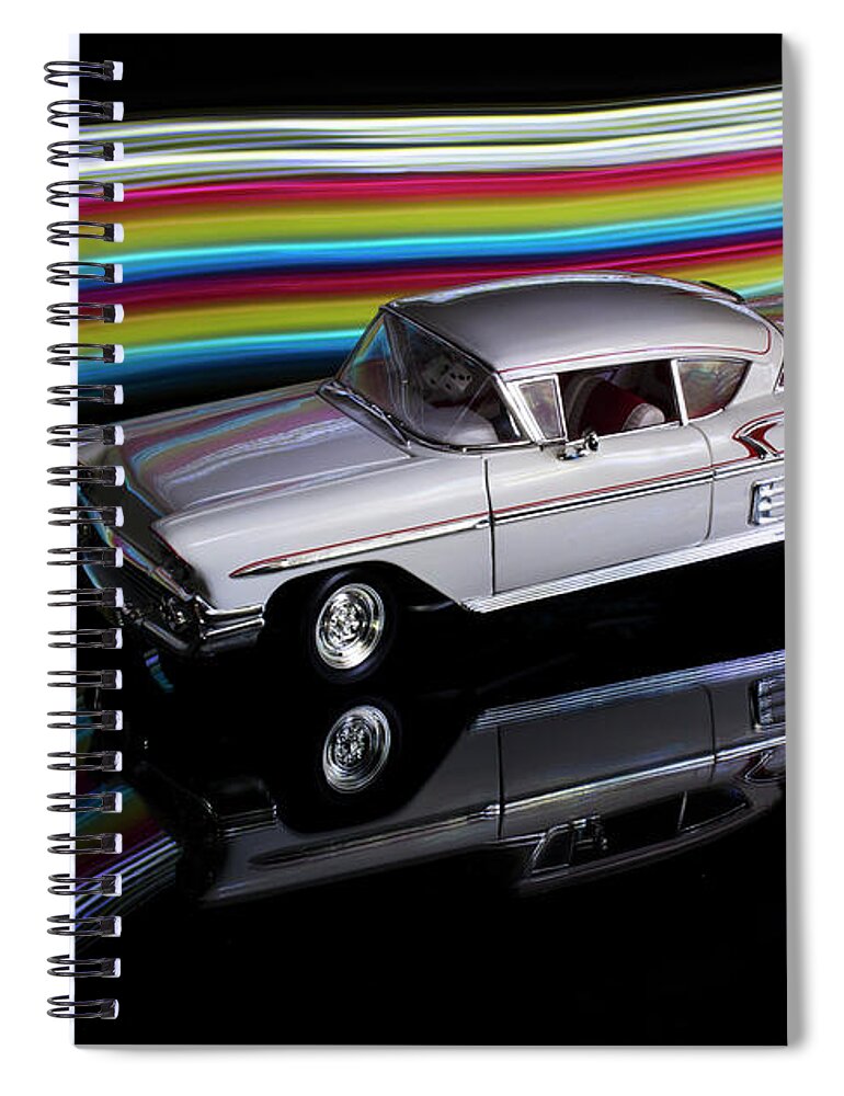 1958 Chevrolet Impala Spiral Notebook featuring the photograph 1958 Chevrolet Impala by Bob Christopher