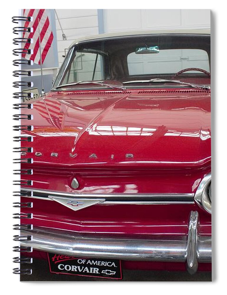 Sport Spiral Notebook featuring the photograph 1964 Chevy Corvair by Ali Baucom