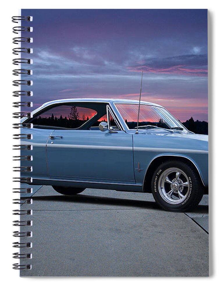 Automobile Spiral Notebook featuring the photograph 1965 Corvair Monza by Dave Koontz