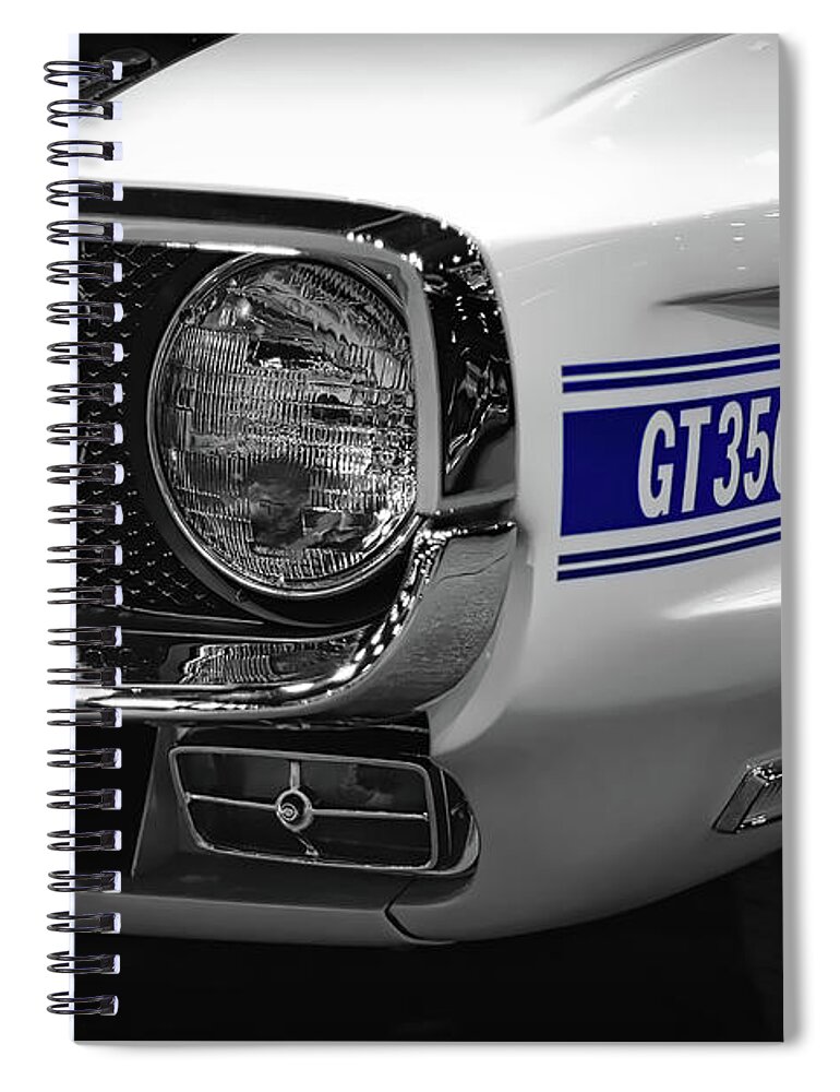 1970 Spiral Notebook featuring the photograph 1969 Ford Mustang Shelby GT350 1970 by Gordon Dean II