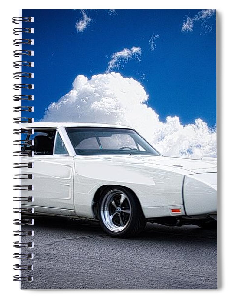 Automobile Spiral Notebook featuring the photograph 1970 Dodge Daytona by Dave Koontz