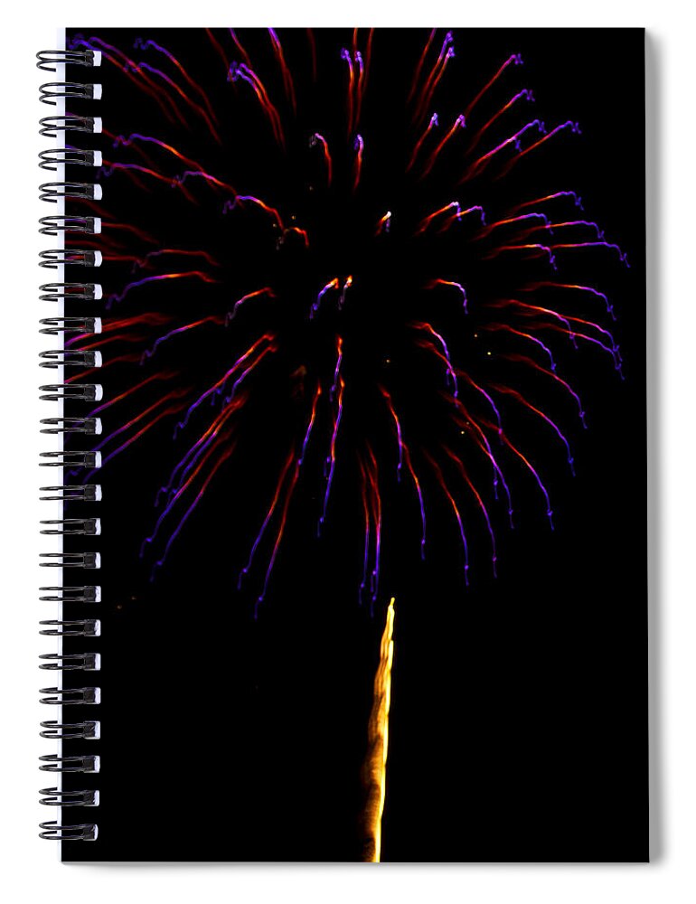 Fireworks Spiral Notebook featuring the photograph 4th of July #2 by Bill Barber