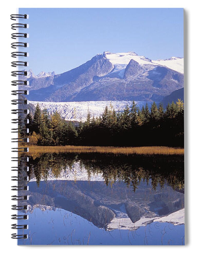 Altitude Spiral Notebook featuring the photograph Alaska, Juneau #2 by John Hyde - Printscapes