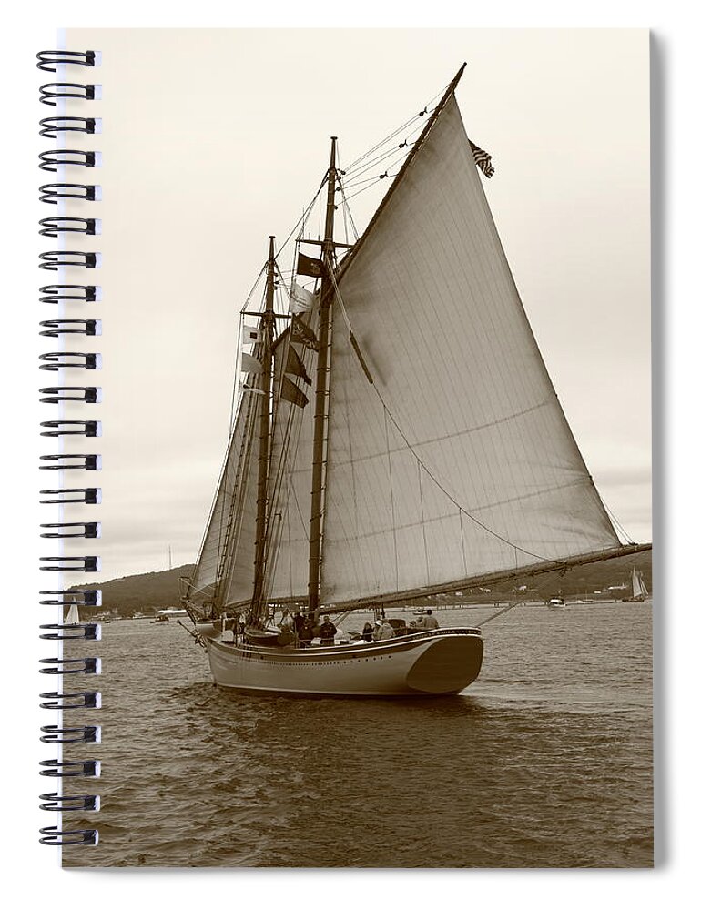 Seascape Spiral Notebook featuring the photograph American Eagle #2 by Doug Mills