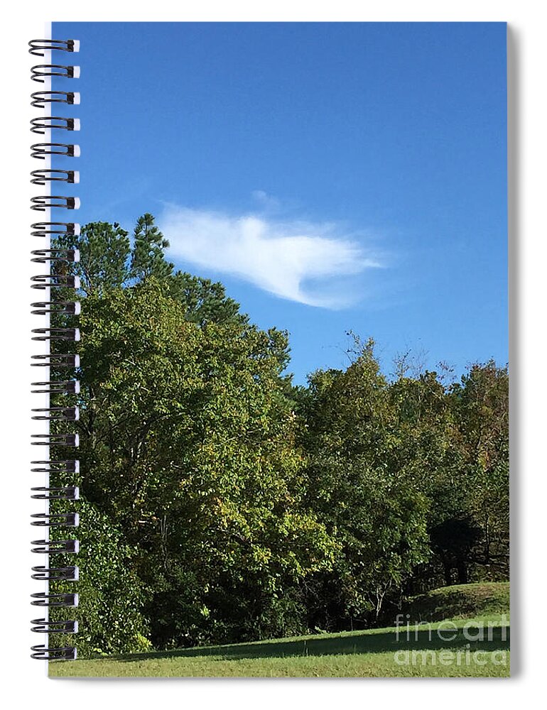 Columbia South Carolina October Angel Cloud Sky Miracle Bible Faith Hope Heaven Spiral Notebook featuring the photograph Angel Of Hope #2 by Matthew Seufer