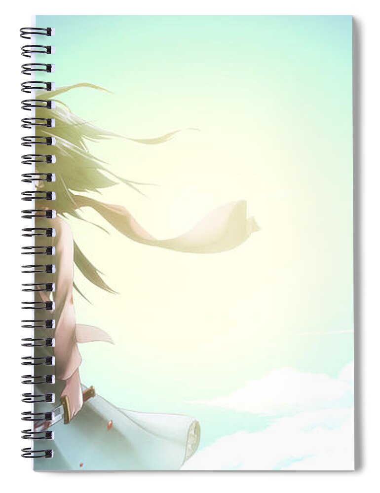 Attack On Titan Spiral Notebook featuring the digital art Attack On Titan #2 by Maye Loeser