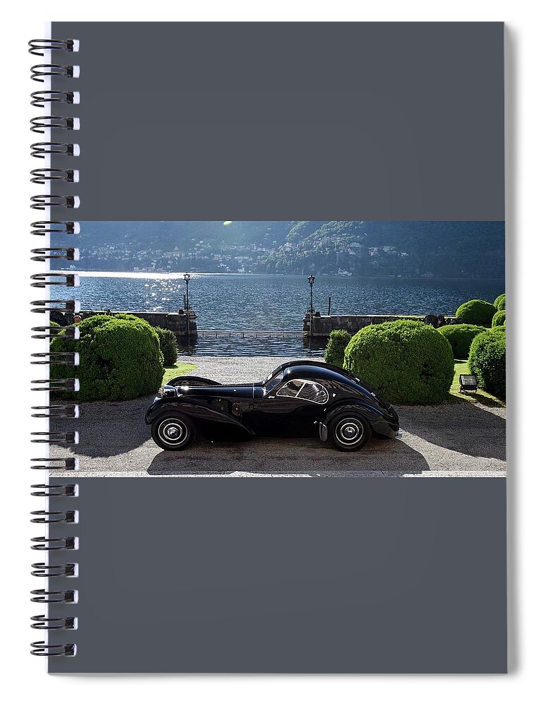 Bugatti Spiral Notebook featuring the photograph Bugatti #2 by Mariel Mcmeeking