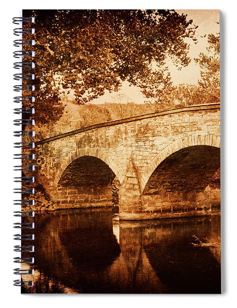 Burnside Bridge Spiral Notebook featuring the photograph Burnside Bridge #2 by Mick Burkey