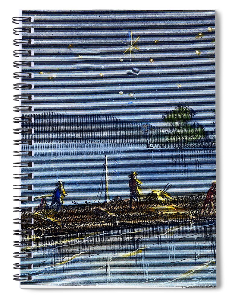 1876 Spiral Notebook featuring the photograph Clemens: Tom Sawyer #2 by Granger