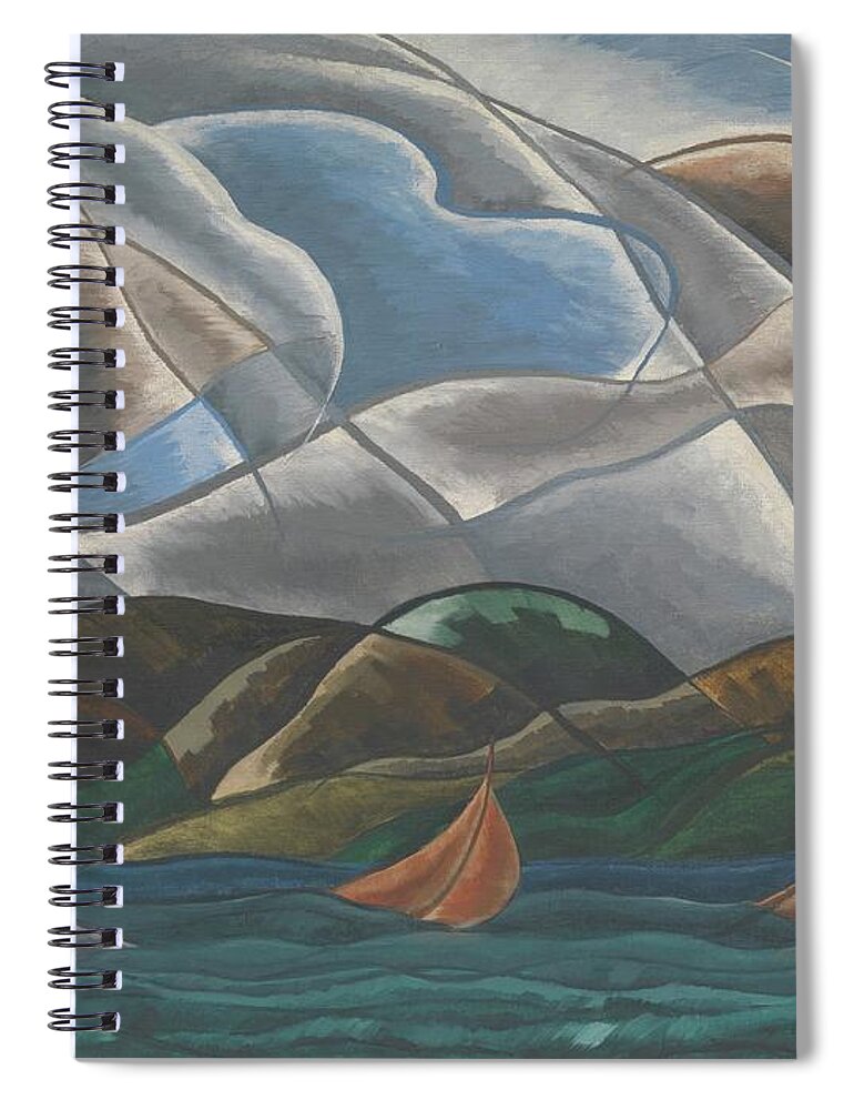 Arthur Dove Spiral Notebook featuring the painting Clouds and Water #2 by MotionAge Designs