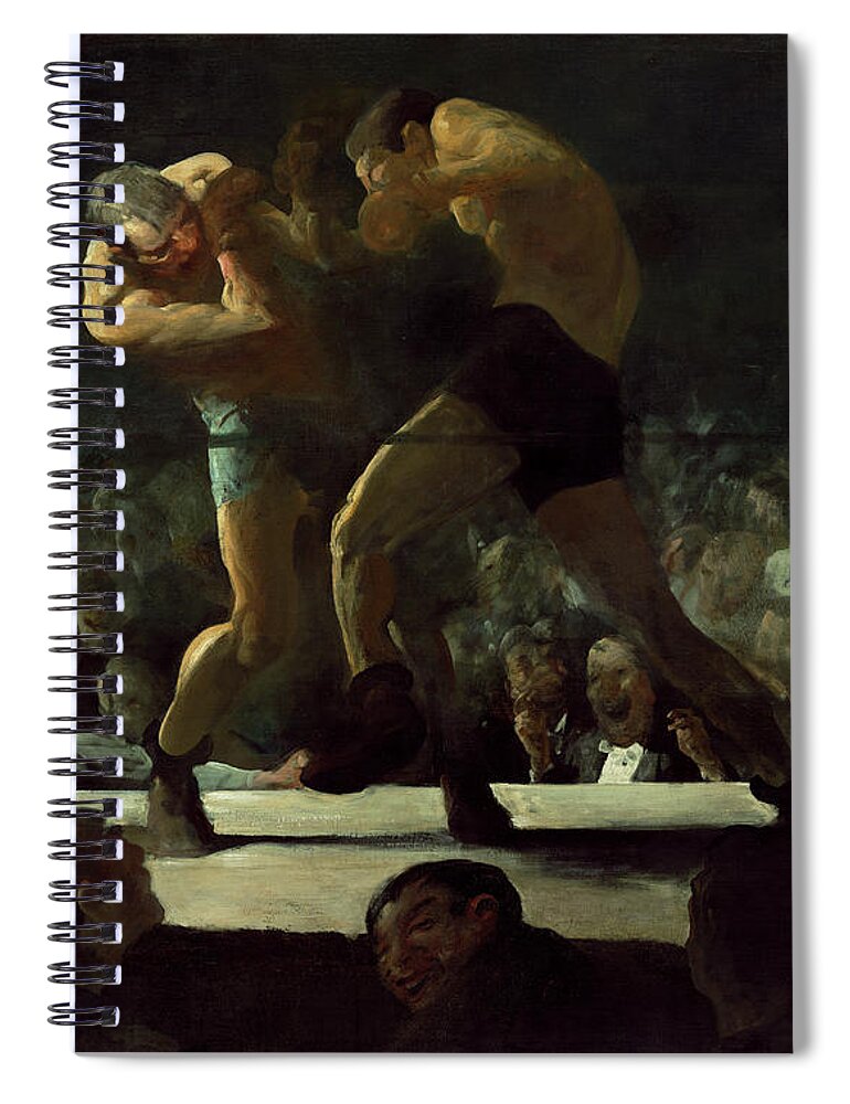 George Bellows Spiral Notebook featuring the painting Club Night #2 by George Bellows