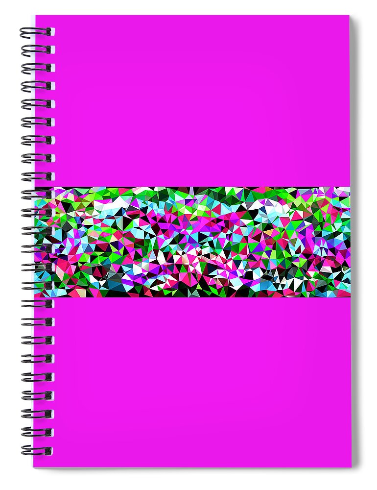 Abstract Spiral Notebook featuring the painting Colorful Abstract Mural #2 by Bruce Nutting