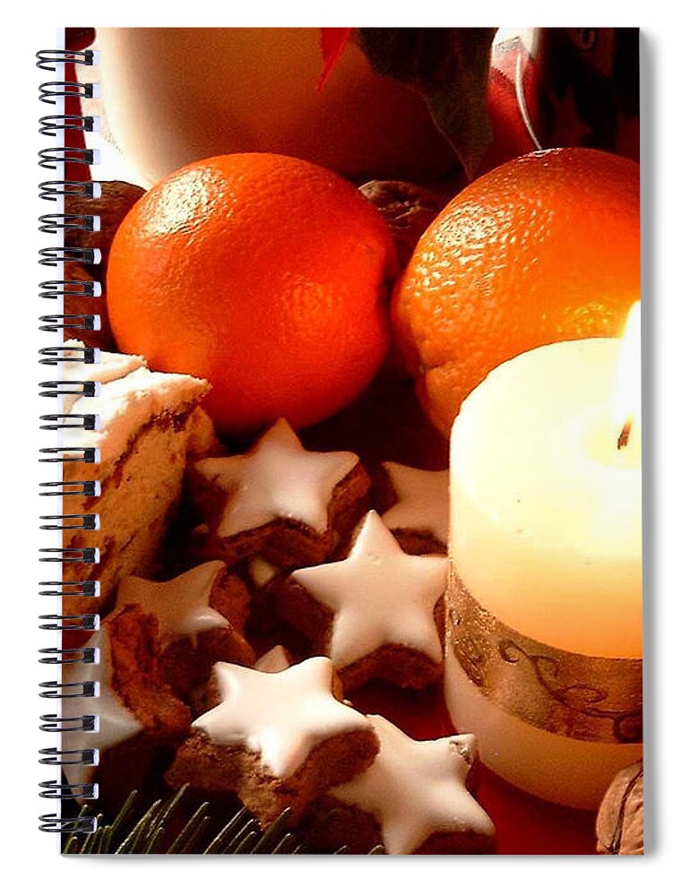 Cookie Spiral Notebook featuring the digital art Cookie #2 by Maye Loeser