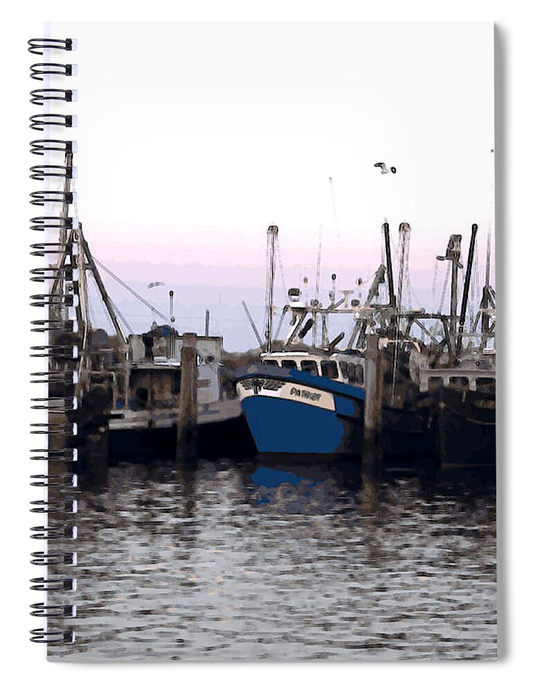 Dragger Spiral Notebook featuring the digital art Dragger Painting by Newwwman