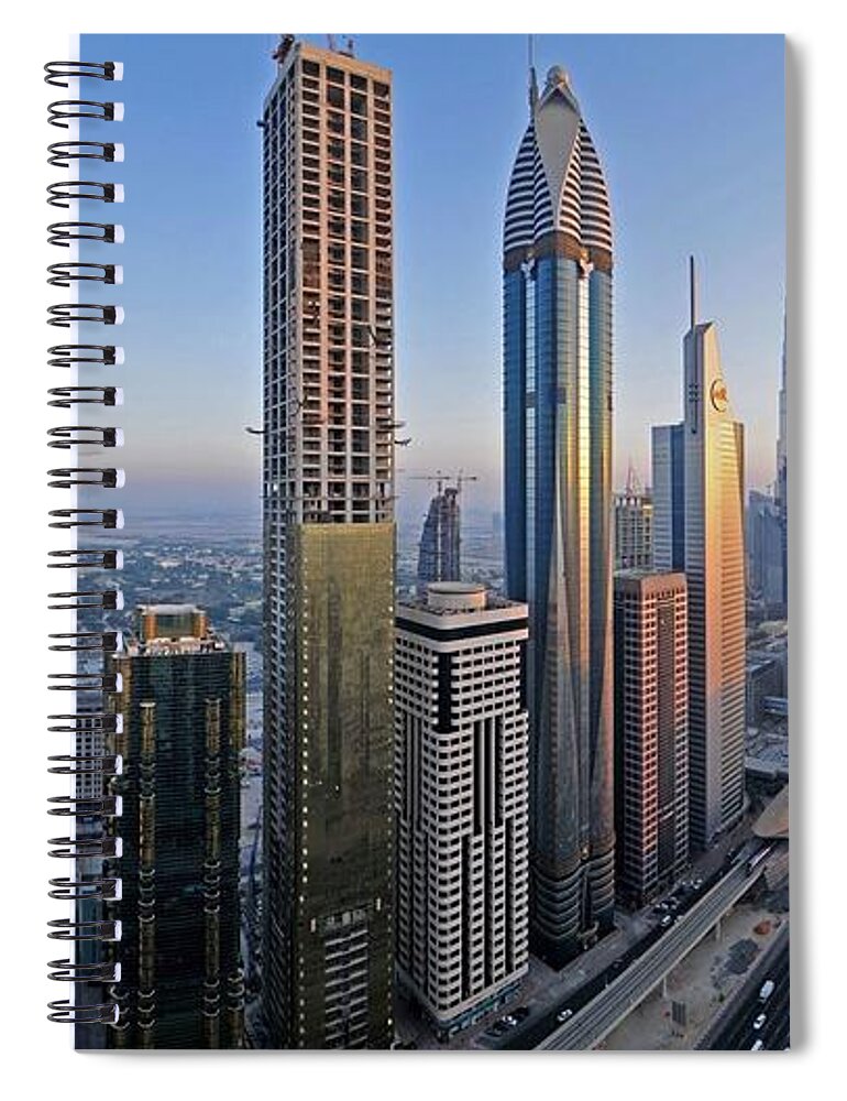 Dubai Spiral Notebook featuring the photograph Dubai #2 by Jackie Russo