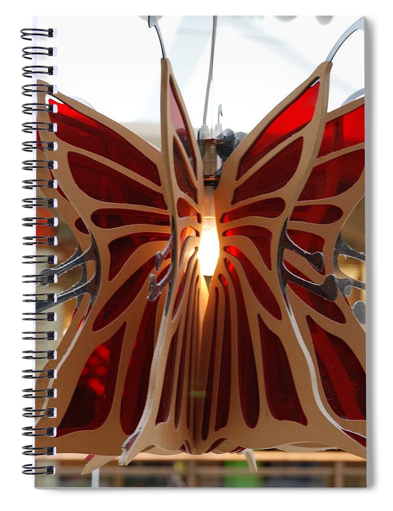 Butterfly Spiral Notebook featuring the photograph Hanging Butterfly #2 by Rob Hans